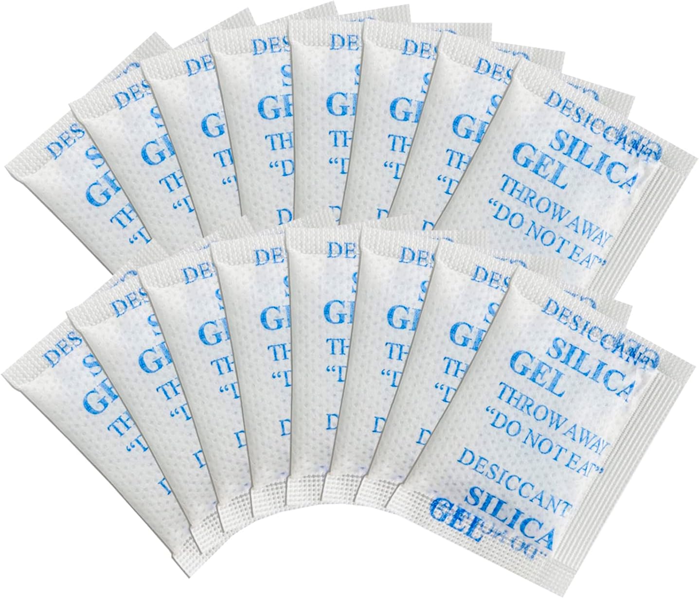 WAOTOAW Silica Gel Desiccant Packets, 2 Gram 250Pcs Desiccant Packs For Moisture Control, Food Grade Silica Gel Packets Moisture Absorbers For Storage