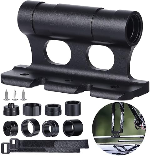 Homaisson Soporte para horquilla de bicicleta, bloque de bicicleta versátil con adaptadores, tornillos y correas, soporte de horquilla delantera de