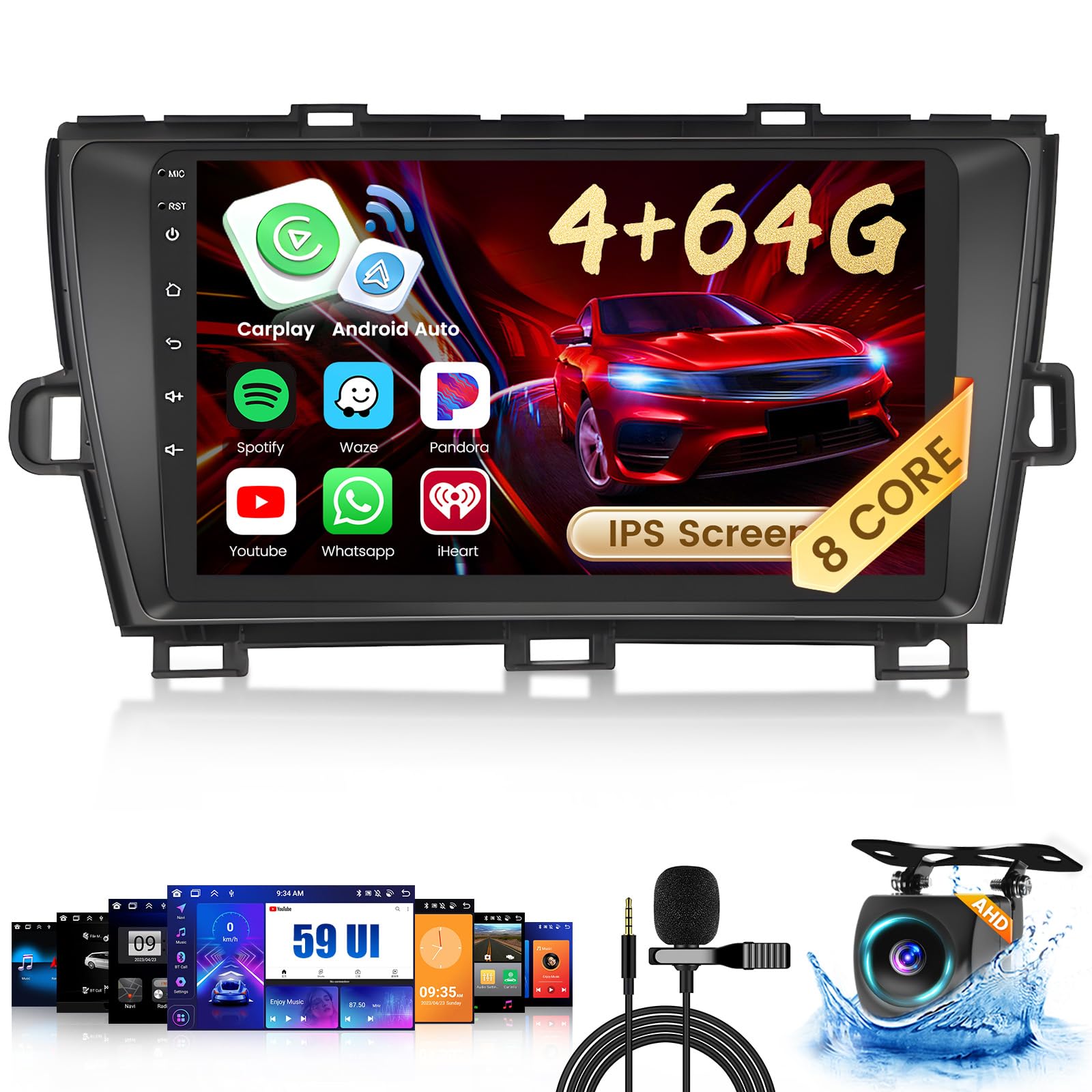 Amazon.com: Inefala 8-Core 4+64G Android 15 Car Stereo Upgrade