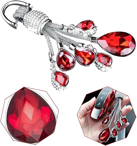 Miniatura 6 de Xotic Tech - Llavero de cristal brillante con forma de gota de agua, accesorios de decoración, ajuste universal