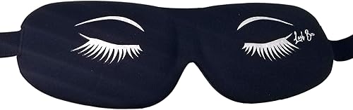 Miniatura 6 de Sujetador de pestañas, cubierta protectora 3D para máscara de dormir para extensiones de pestañas, color negro, paquete de 6