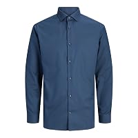 JACK & JONES Camicia Formale Slim Fit Blu XX_l