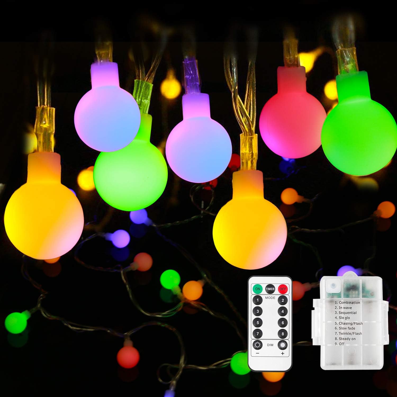 Battery Fairy Lights Outdoor Fairy Lights [Remote & Timer] 33FT/10M