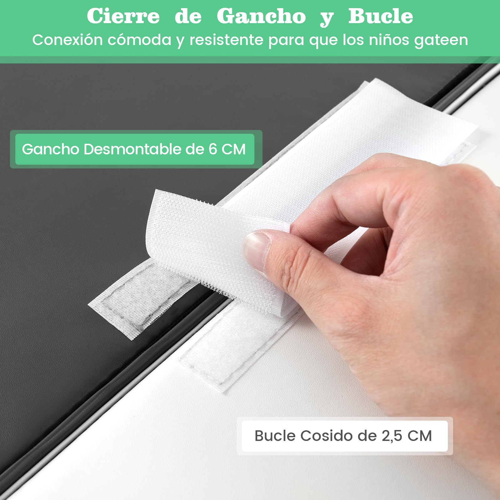 COSTWAY Juego de Bloques de Espuma Grandes para Bebé Bloques de Construcción Juguetes Educativos Ideal para Escalar Deslizar Gatear (Blanco y Gris)