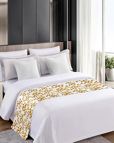 Miniatura 10 de Camino de cama de copo de nieve rosa rubor para cama de tamaño King, protector de colcha, bufanda de cama para pies y bufandas para dormitorio, sala