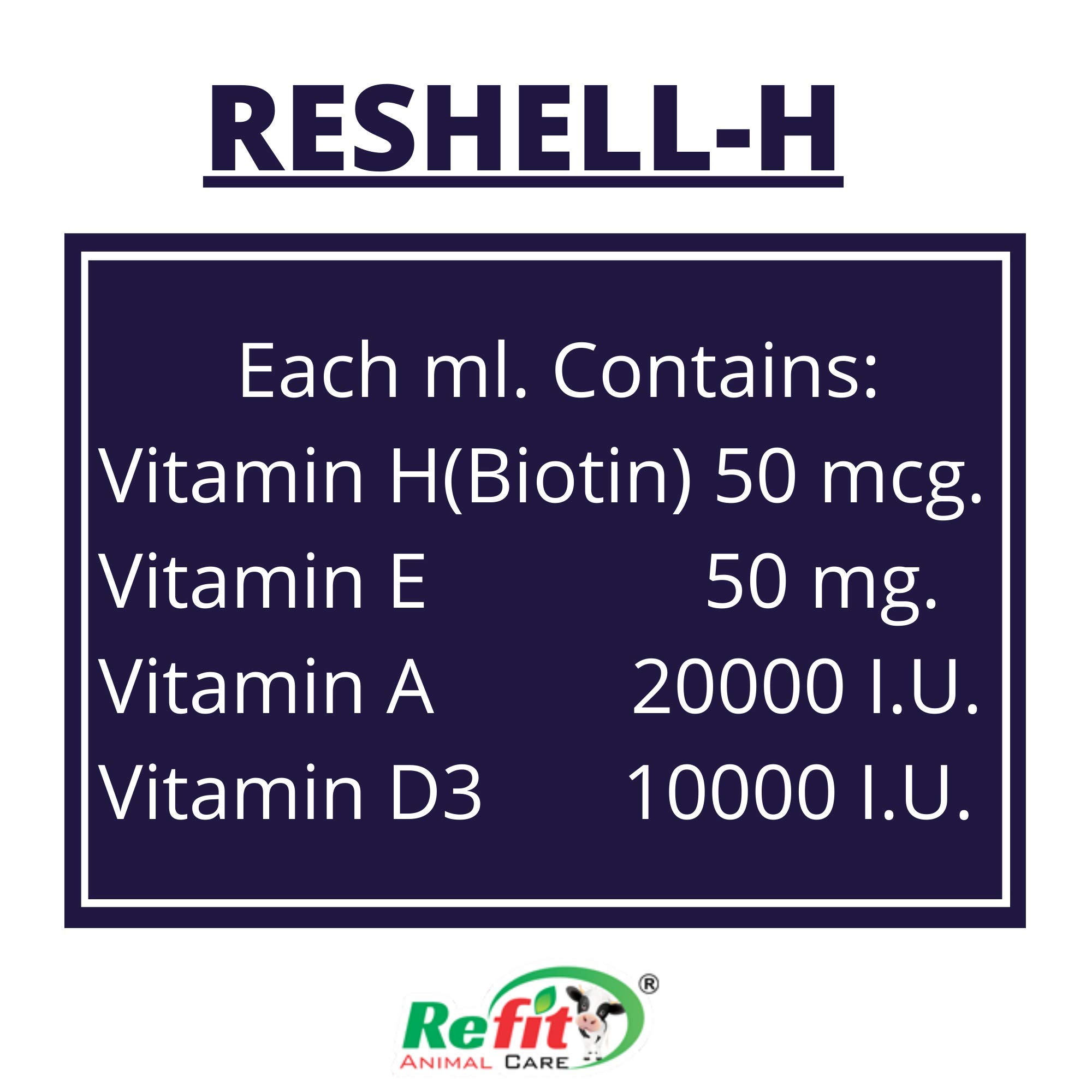 Buy REFIT ANIMAL CARE Veterinary Vitamin H for Cow, Cattle, Poultry