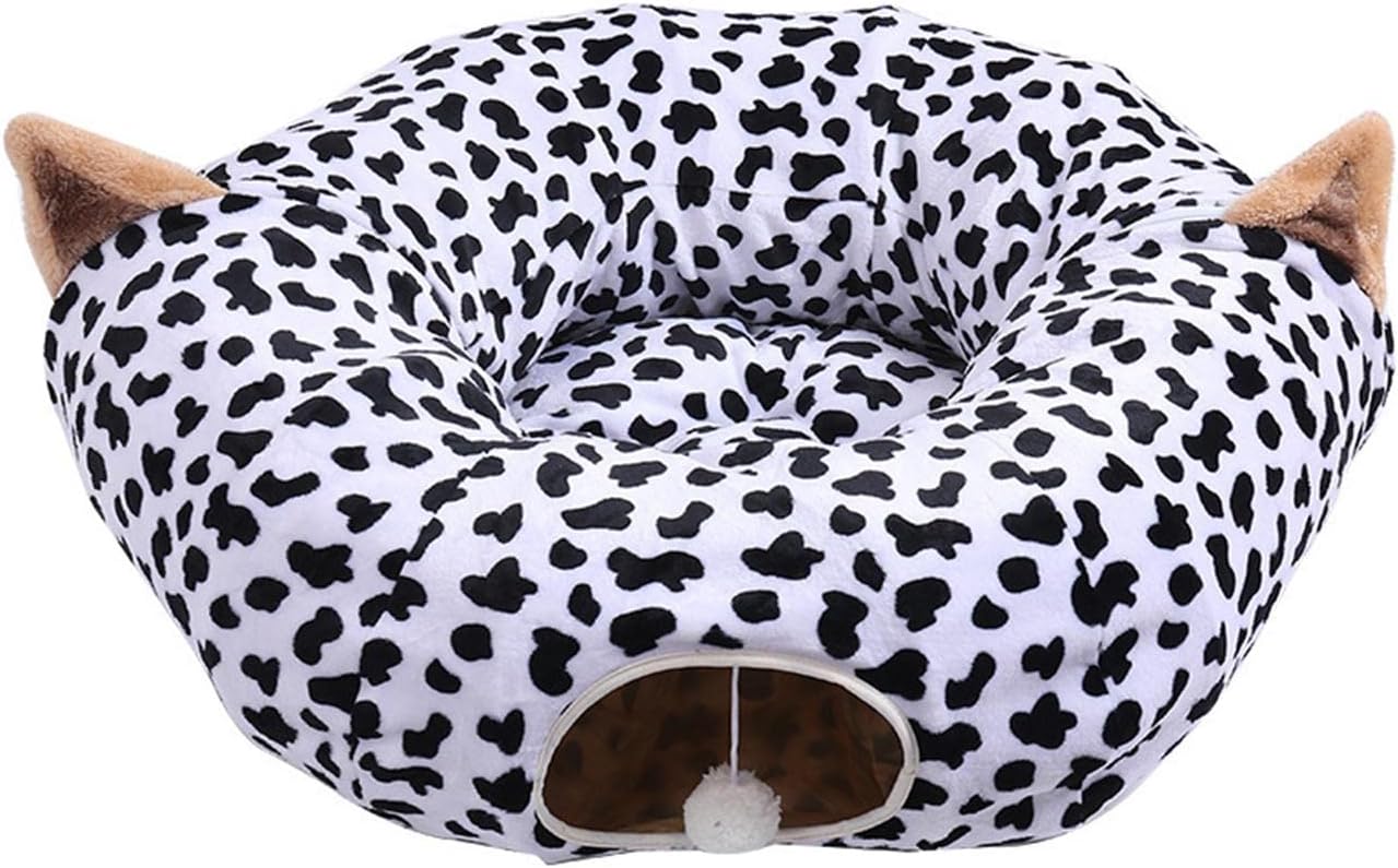 Tunnel Tube Cave Bed with Ball Play Hiding Accessories Pet Toys Pet Supplies