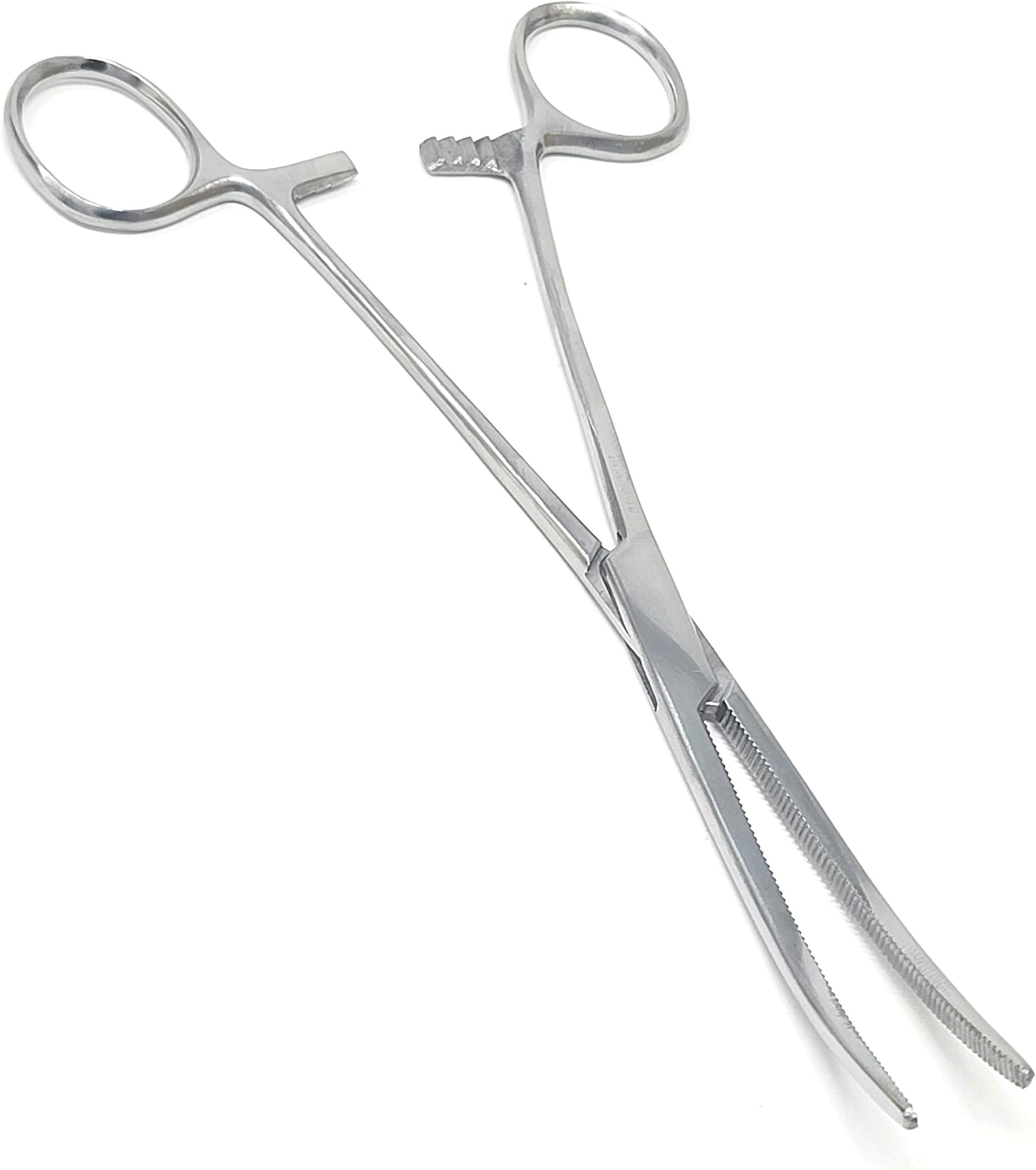 A2Z SCILAB Heavy Duty 12" Full Serrated Curved Hemostat Forceps Locking Clamps Stainless Steel