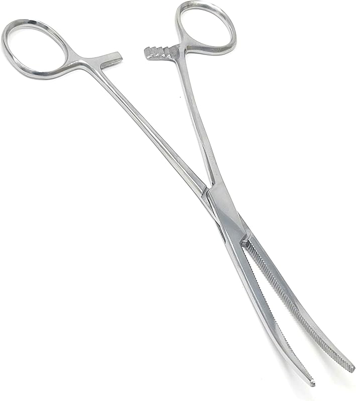 A2Z SCILAB Heavy Duty 12" Full Serrated Curved Hemostat Forceps Locking Clamps Stainless Steel