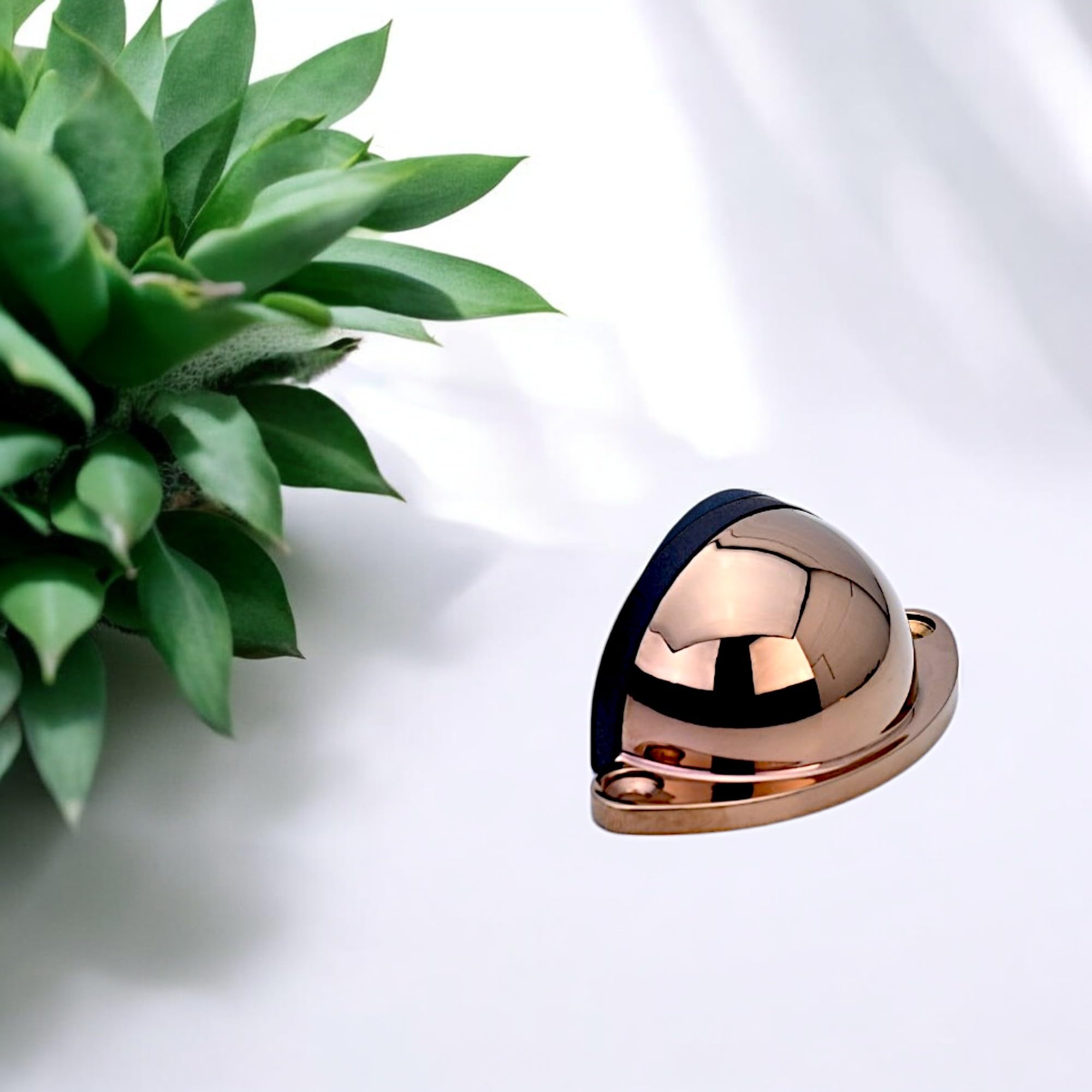 Floor Mount Magnet Door Stopper, Magnets Door Stops Wall Prop Hold Open Doorstop, for Home Office Bedroom Door Stop (1, Brass ANTIQ MATT) — Amazon image 8
