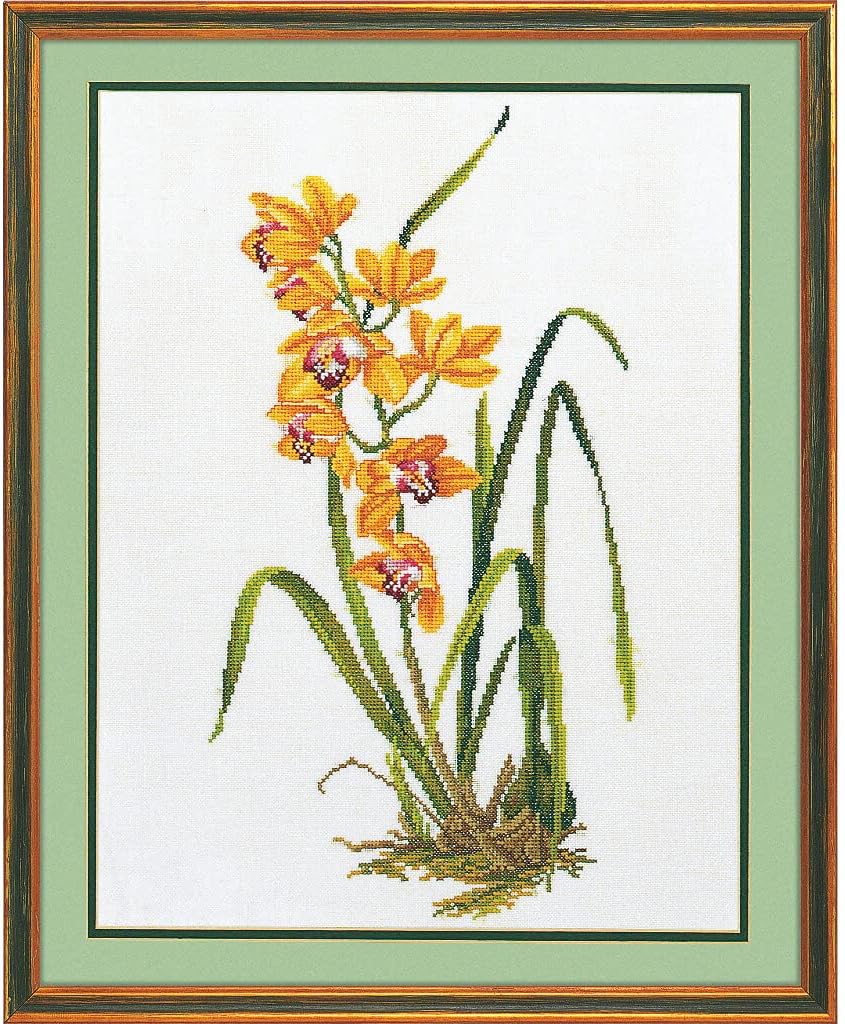 Yellow Orchid - Cross Stitch Kit