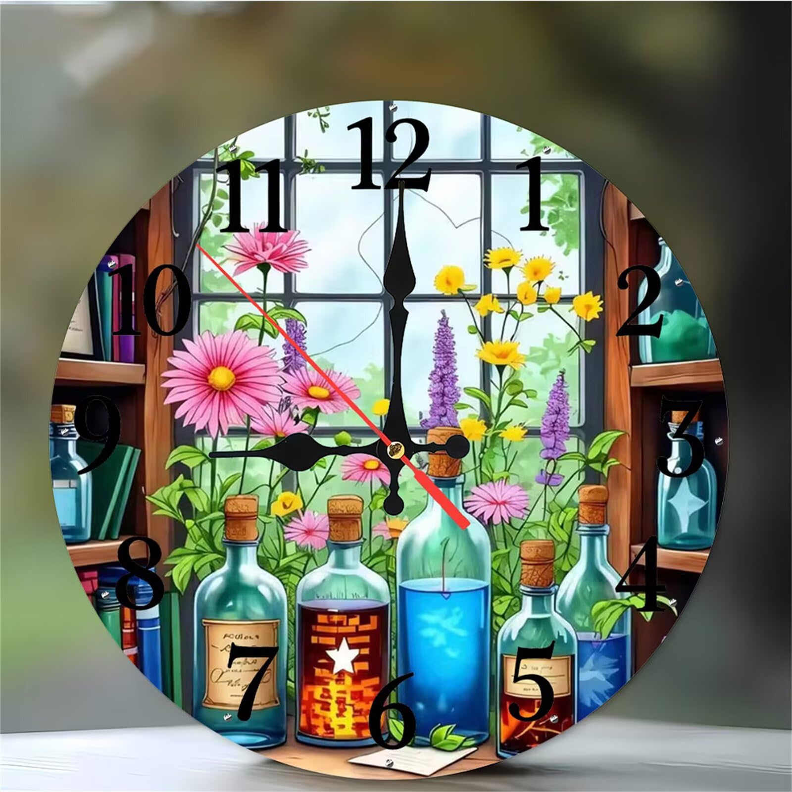 Horloge murale 12 pouces avec mouvement quartz ultra-silencieux