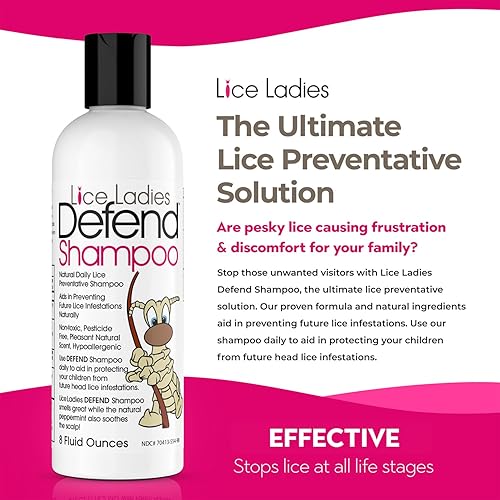 Miniatura 5 de Defend Shampoo  Daily Shampoo Treatment, Non-Toxic, Homeopathic Formulation, Natural Treatment Shampoo, Hypoallergenic  8 OZ Bottle