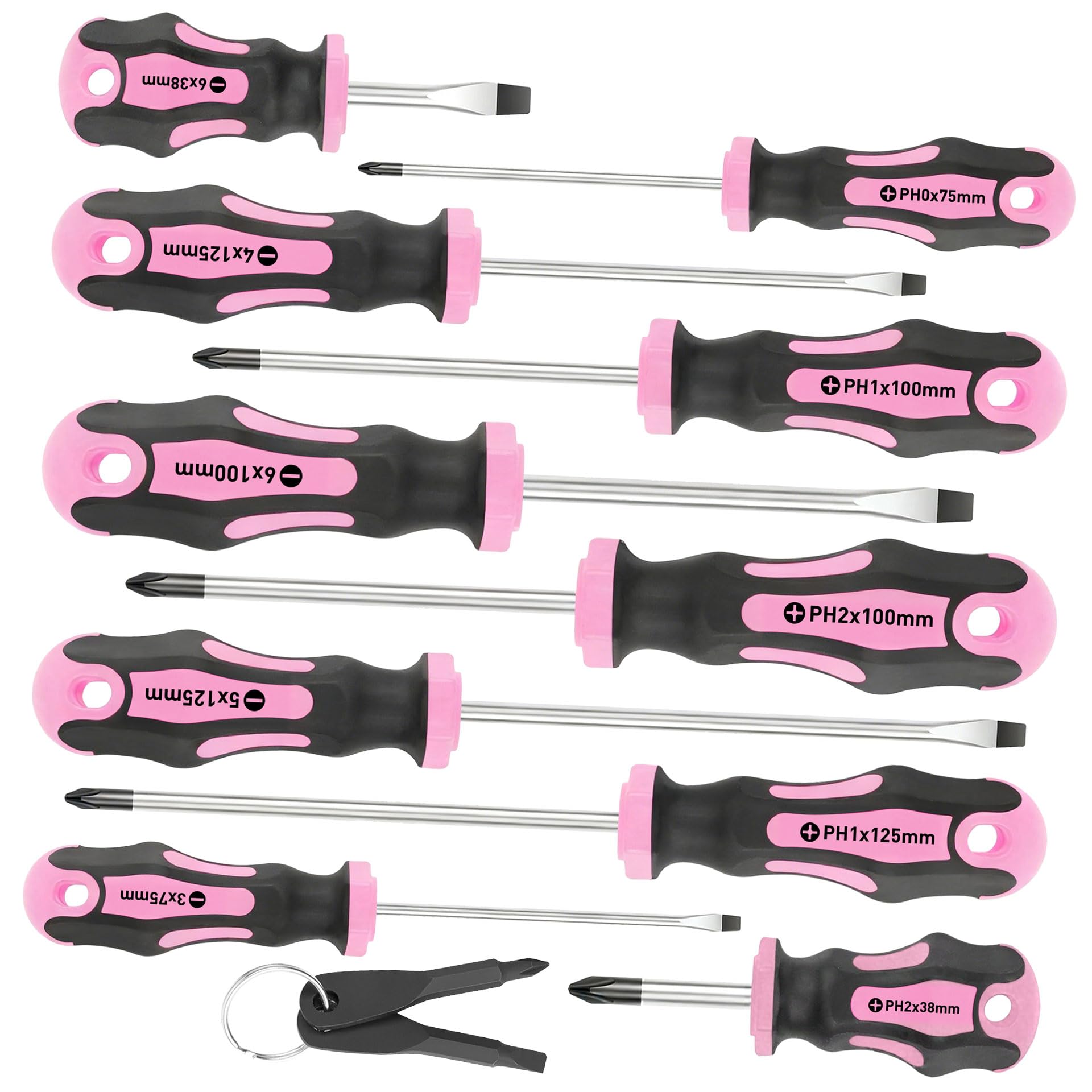 Rgybao B 12Pc Attractive Wrenches Professional Set Search Engine Steel Shafts Ergonomic Holds Storage Container Professional Attractive Driver Set