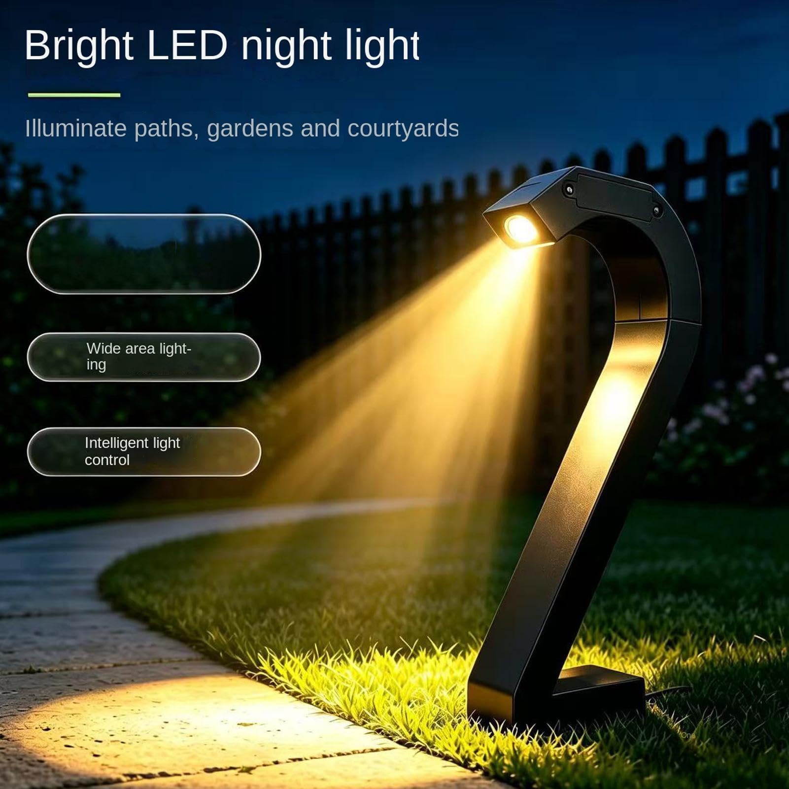 Générique Lampes Solaires Pour Spot sur piquet moderne en forme de numéro 2
