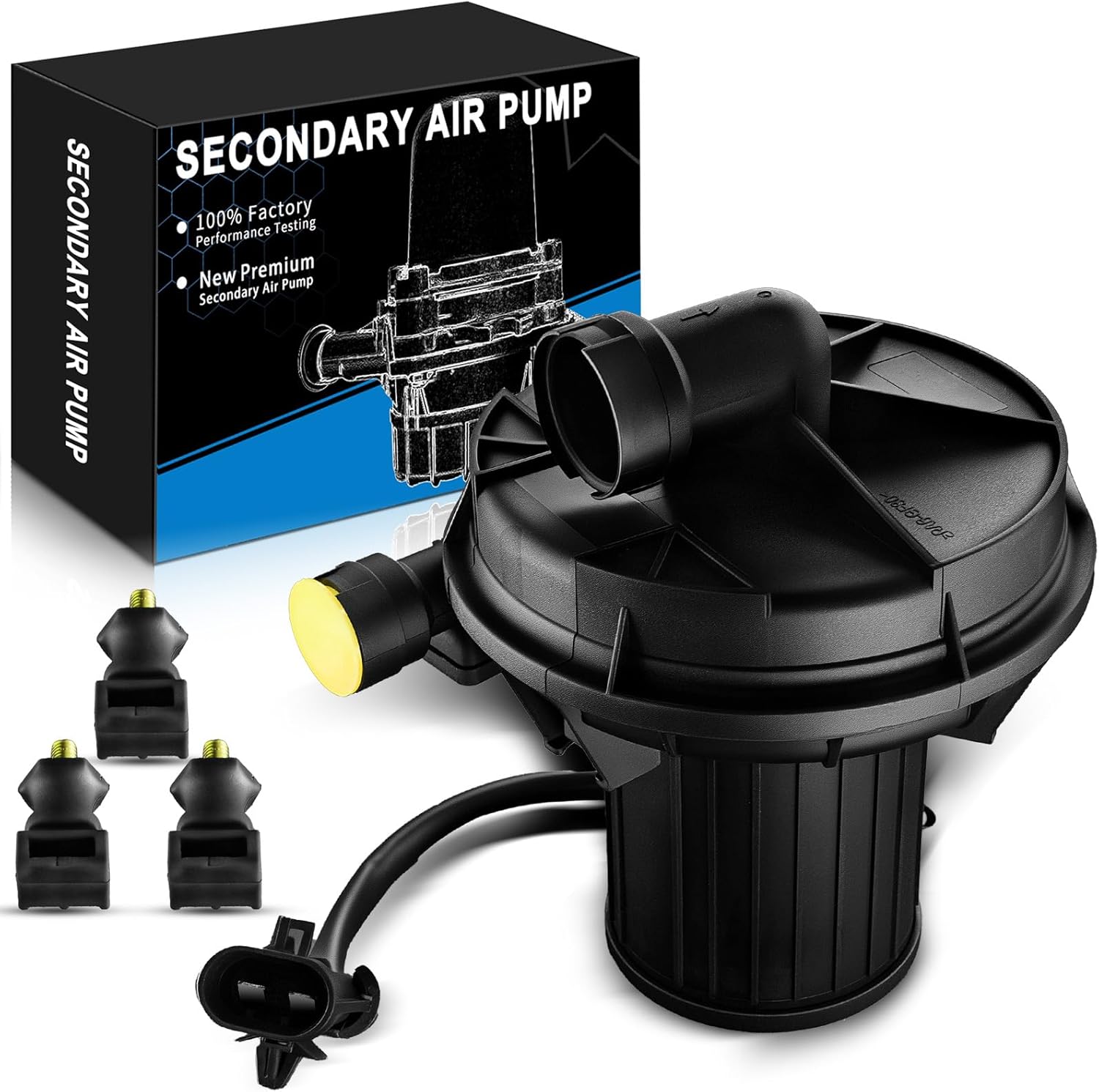 12574379 Secondary Air Injection Smog Pump Fits for:-Chevy Trailblazer EXT for:-GMC Envoy for:-Buick Rainier for:-Oldsmobile Bravada 2004 for:-SAAB 9-7X 2004 2005 4.2L Replace OE# 215454