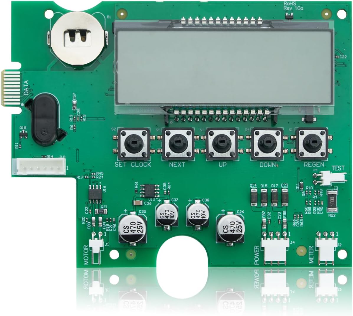 V3108 circuit board for Clack WS1 series water softener/filter control valves,5-Horizontal Buttons