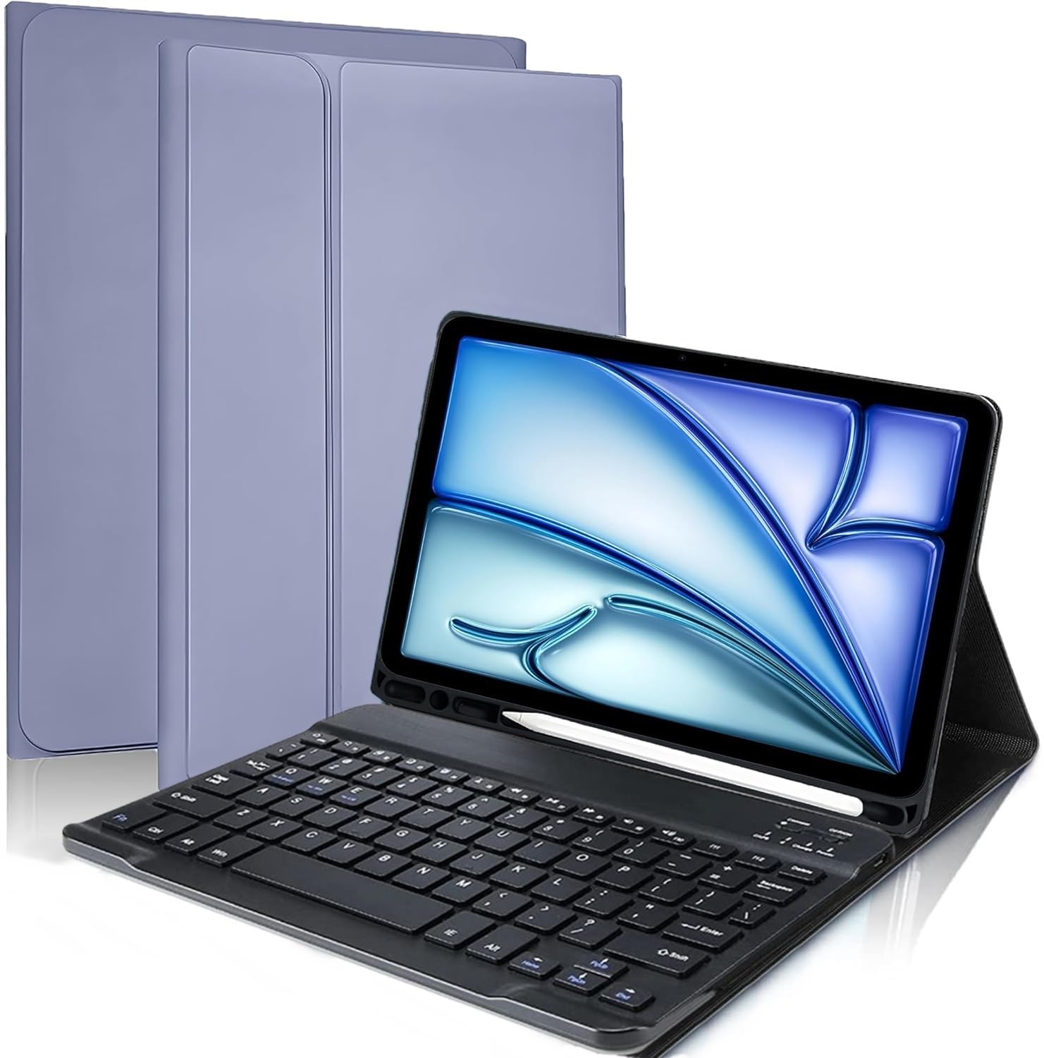 ProElite Detachable Wireless Bluetooth Keyboard case Cover for Apple iPad Air 11 inch 2024 M2/Pro 11″ 4/3rd Gen & iPad Air 5th/4th Gen 10.9″ with Pencil Holder, Lavender ProElite Detachable Wireless Bluetooth Keyboard case Cover for Apple iPad Air 11 inch 2024 M2/Pro 11″ 4/3rd Gen & iPad Air 5th/4th Gen 10.9″ with Pencil Holder, Lavender