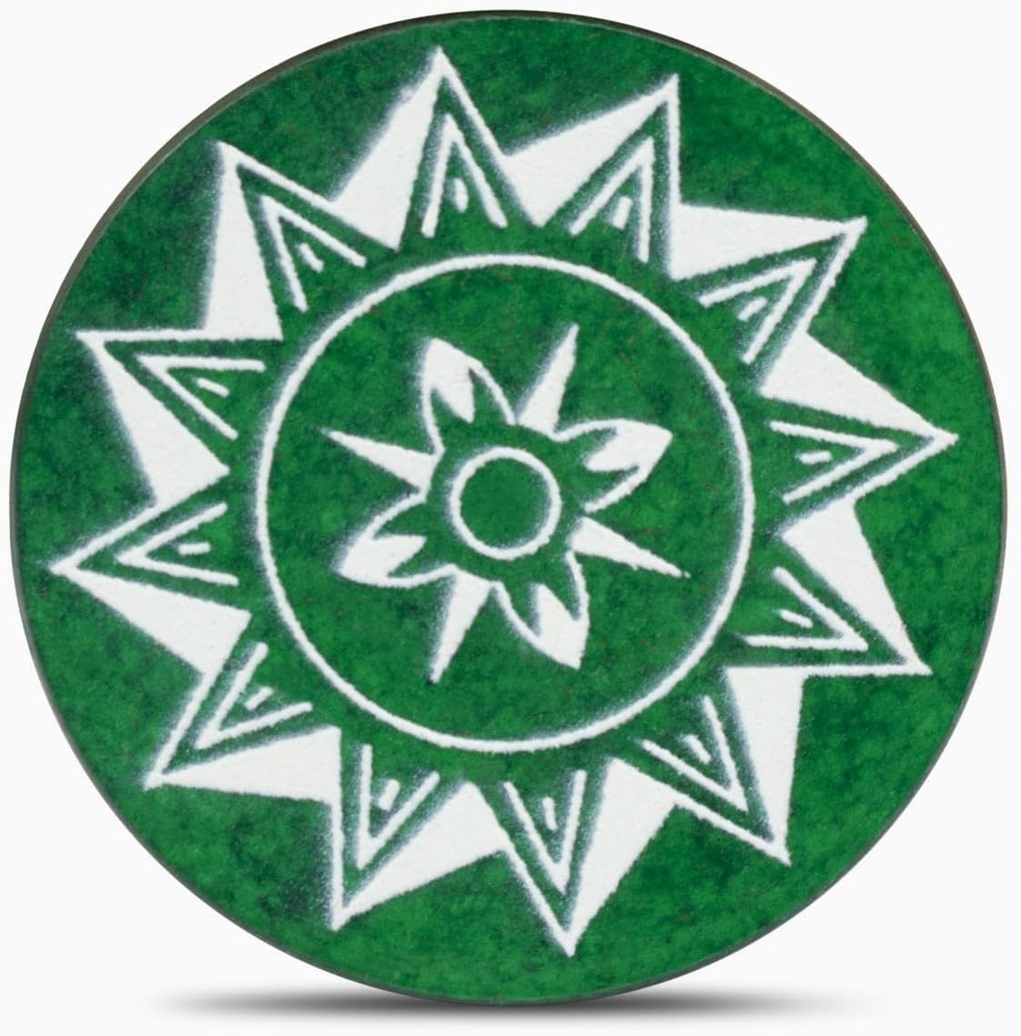 Splay Carrom Striker Tournament & Board Game Striker | Smooth Surface & Excellent Re-Bounce | Standard Size of 40mm diameter and 7mm Height, Acrylic 15 grams weight Carry Box Case - (Green Color)