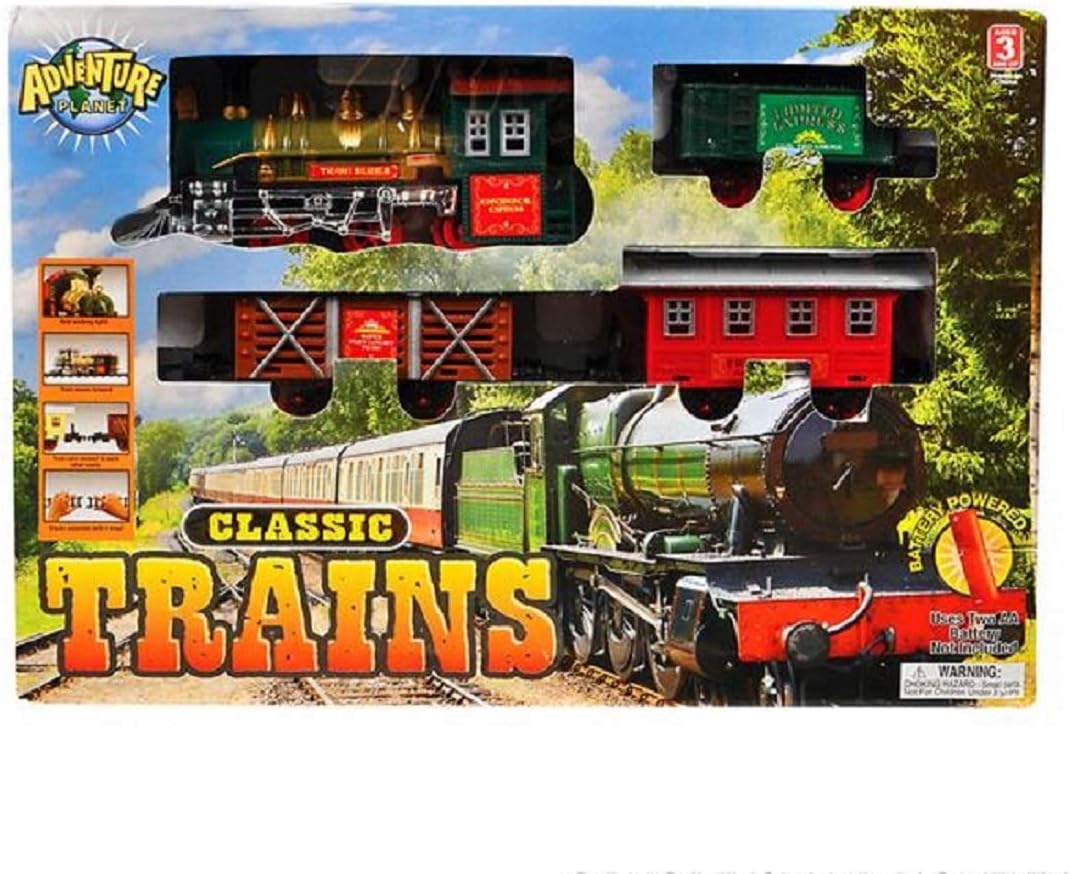 Adventure Planet 4 Car Deluxe Train Set