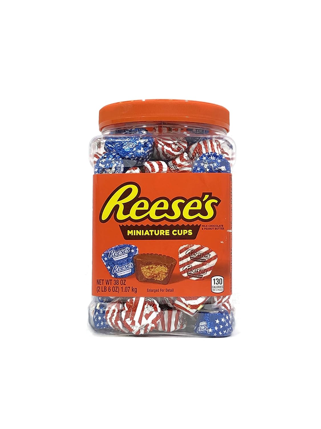 Reeses Miniatures Milk Chocolate Peanut Butter, Red, 2 Pound (Pack of 1)