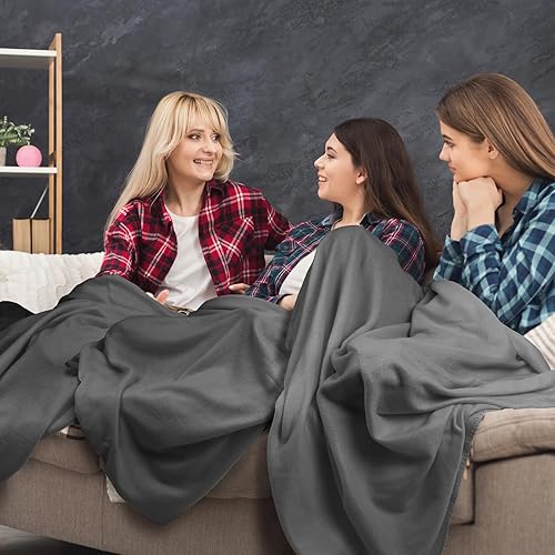 Miniatura 5 de Buryeah Paquete de 4 mantas de forro polar de 50 x 60 pulgadas, suaves y cálidas, acogedoras y ligeras, mantas de forro polar de felpa para