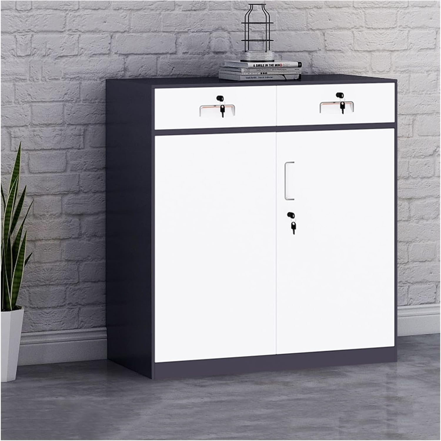 File Cabinet Tin Cabinet File Cabinet Low Cabinet Office Data File Activity Storage Three Drawer Cabinet Tool Cabinet with Lock Small Cabinet Filing Cabinet (Color : 8, Thickness : 1.4mm) (5 1.1mm)