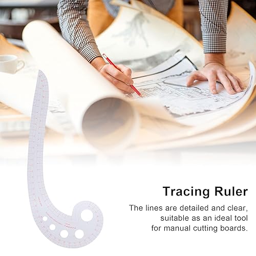 Miniatura 6 de Curva francesa, regla de curva francesa de costura DIY, regla de costura métrica, regla de clasificación de comas, herramienta de plantilla de