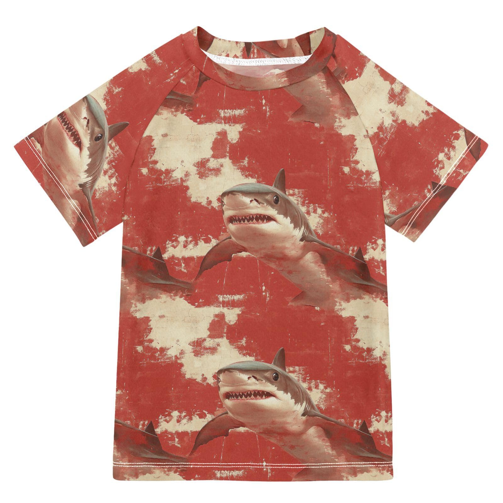 Short Sleeve Rash Guard Bathing Suit Girls Girls Swimsuit Rashguard Rashguard Girls 4T Art Sharks