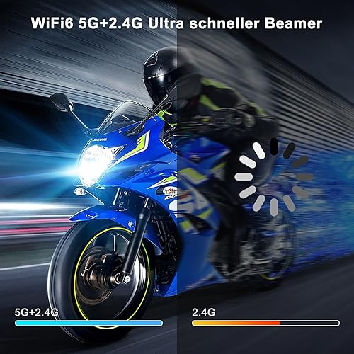 Miniatura 2 de Proyector inteligente Salange HY300PRO+ 4K WiFi Bluetooth, mini proyector Salange Android 11.0, proyector de proyección corta 1080P HD, corrección