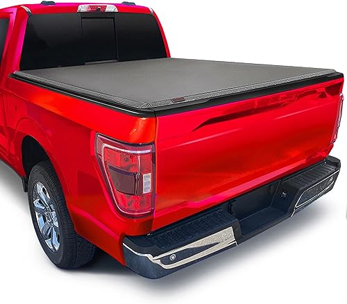 MaxMate - Funda suave para cama de camioneta con plegado cuádruple, compatible con Ford F-150 2015-2020 | Cama de 5.5' (67") | TCF484041