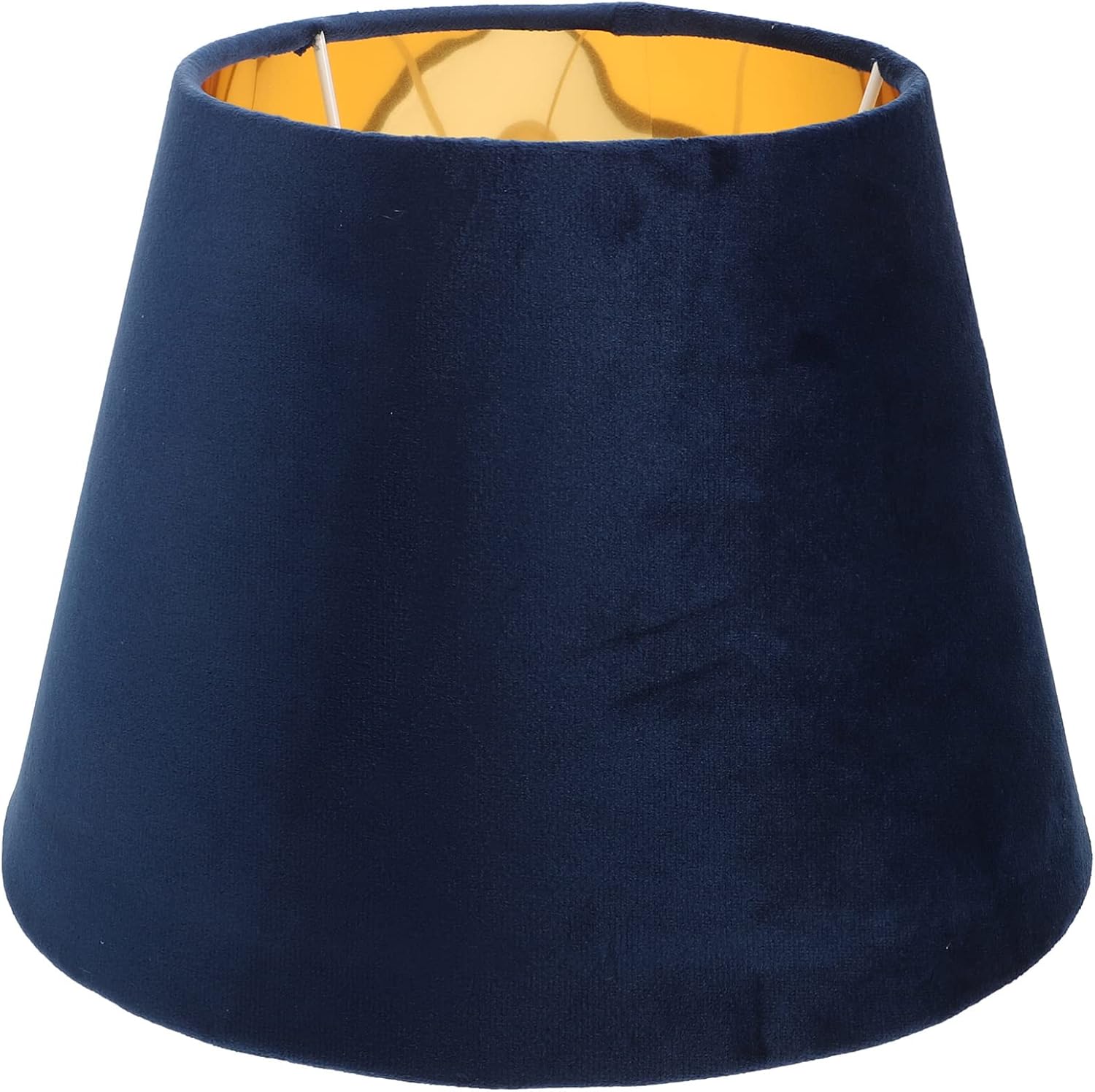 Cloth Lamp Shade Fabric Lampshade E27 Base Golden Lining Drum Lamp Cover Good for Home Table Lamp Floor Light Housewarming (9. 82X9. 82X7. 07in)