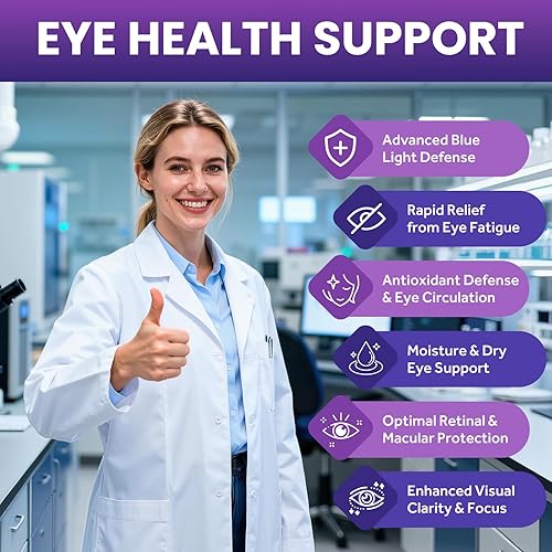 Miniatura 3 de AREDS 2 Eye Vitamins and Mineral Supplement with Bilberry Extract, Omega-3, Lutein, Astaxanthin, Zeaxanthin, Eye Vitamin for Macular Health, Dry