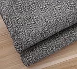 Polsterstoff 1 PCS Polsterstoff Möbelstoff Meterware 200cm x 150cm Leinenstoff Meterware Sofastoff Stoff Strukturstoff für Möbelstoff Passend für Sofavorhänge Sessel (Dunkelgrau)