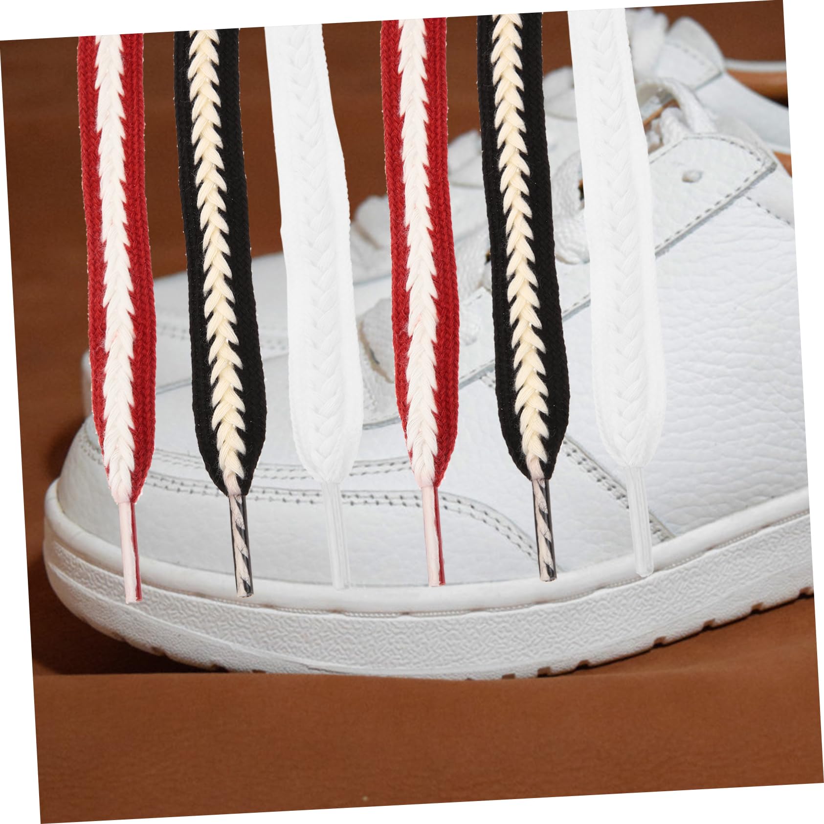 9 Pares Cordones De Trigo Trenzado Botas Deportivas Reemplazo De Cordones Zapatos De Senderismo Cordones Zapatillas De Deporte Zapatos De Tela Poliéster Algodón Zapatos Deportivos
