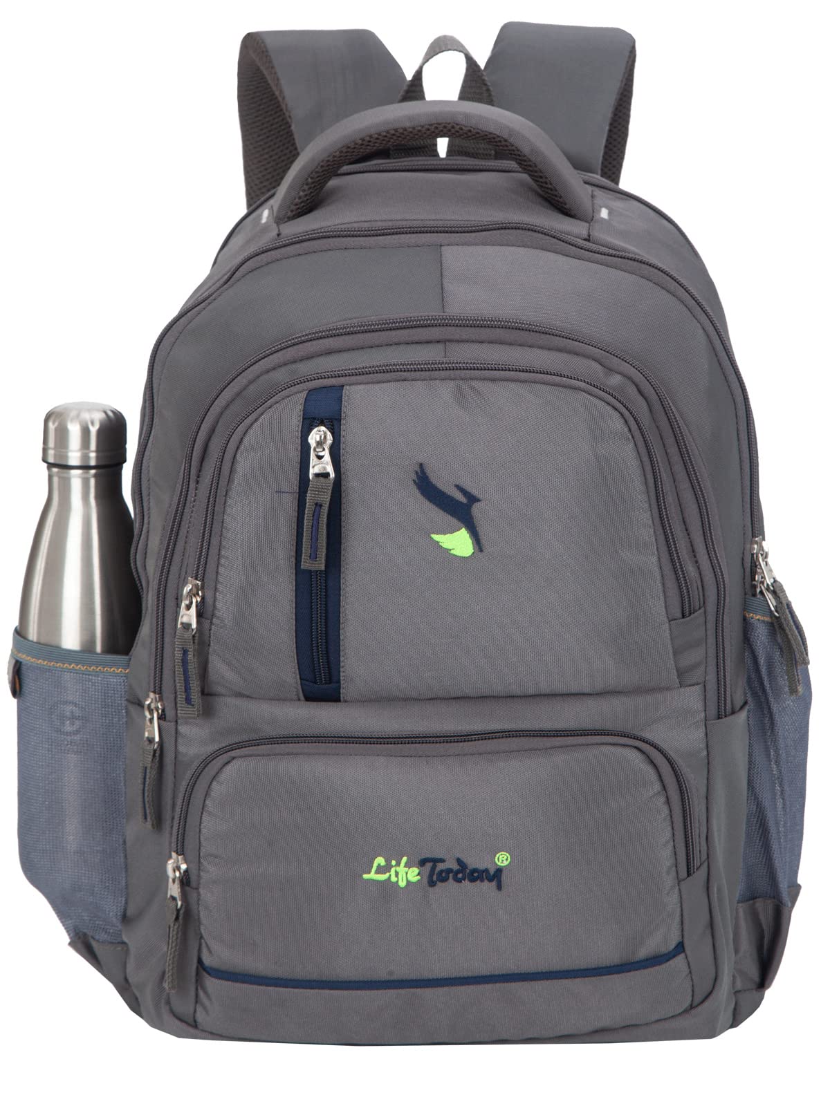 Life Today Laptop Bags for Men and Women | 15.6 Inch Laptop Backpack | College and School Bags (Grey) (B08GXXPVTQ) Amazon Price History, Amazon Price Tracker