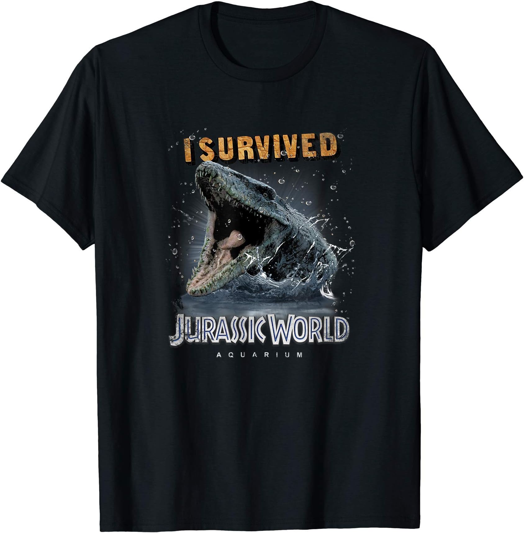 Jurassic World Mosasaurus I Survived Jurassic Aquarium T-Shirt