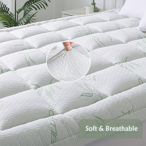 Whatbedding Bamboo Mattress Topper F-1