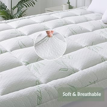 Whatbedding Bamboo Mattress Topper F-1