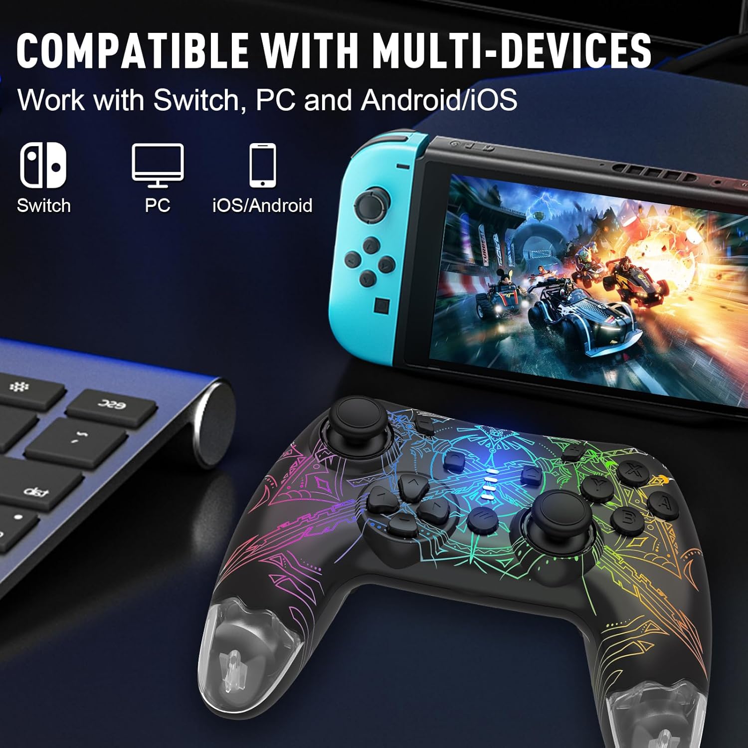 Controller compatibility with Switch, PC, iOS, Android