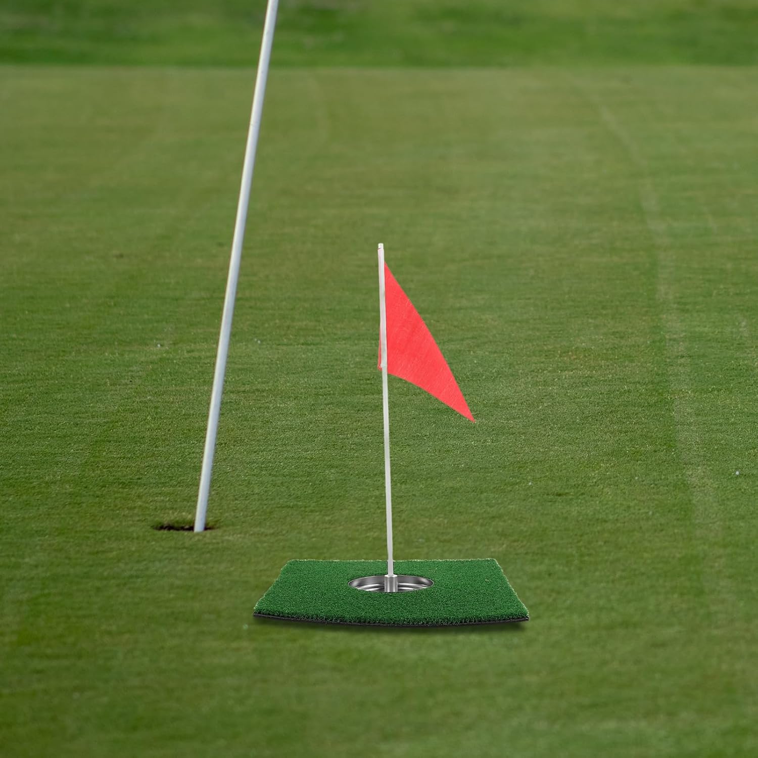 Golf Putting Cup Practice Mat Regulation Hole Cups for Indoor Golf Training and Practice