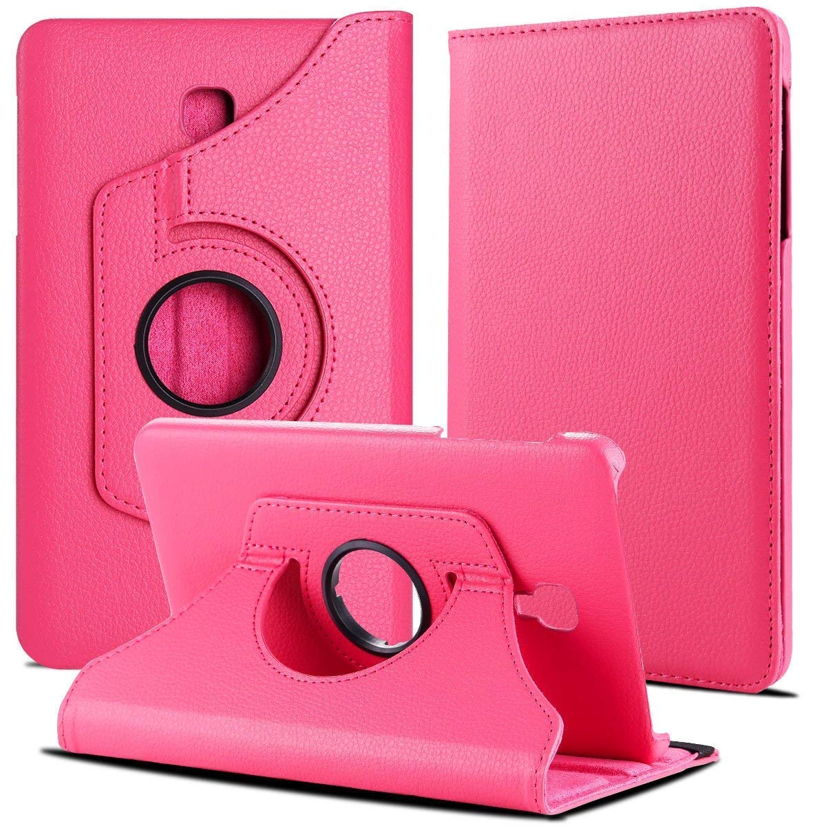 MOBILEJOY 360 Degree Rotating Leather Smart Rotary Swivel Stand Case Cover for Samsung Galaxy TAB A 8.0-inch 2017 T380 T385 (Hot Pink) (B084VPSQ87) Amazon Price History, Amazon Price Tracker