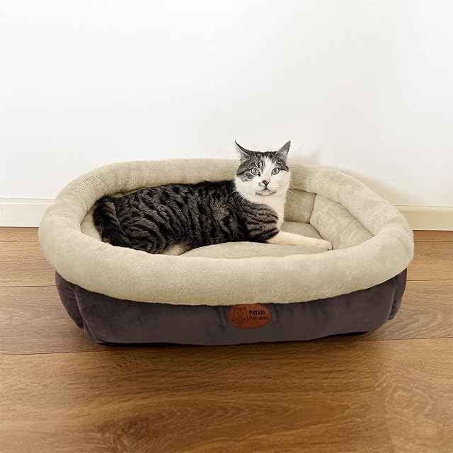 Foto 3 de 6 de PATAM Cama para Perros y Gatos para Interior, Suave y Antideslizante, Funda Lavable a máquina