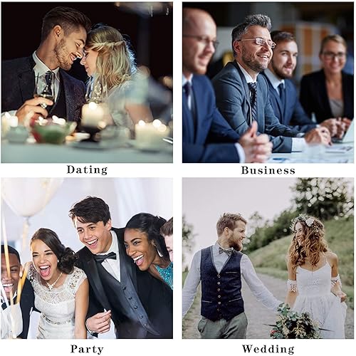 Miniatura 3 de Corbatas florales tejidas clásicas de 3.4 pulgadas para hombre, corbata formal, bolsillo cuadrado para boda con pañuelo