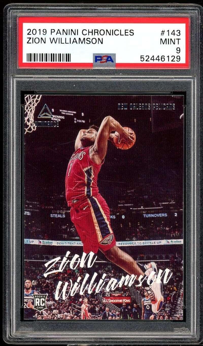 Zion Williamson Rookie Card 2019-20 Panini Chronicles #143 PSA 9 - Basketball Slabbed Rookie Cards