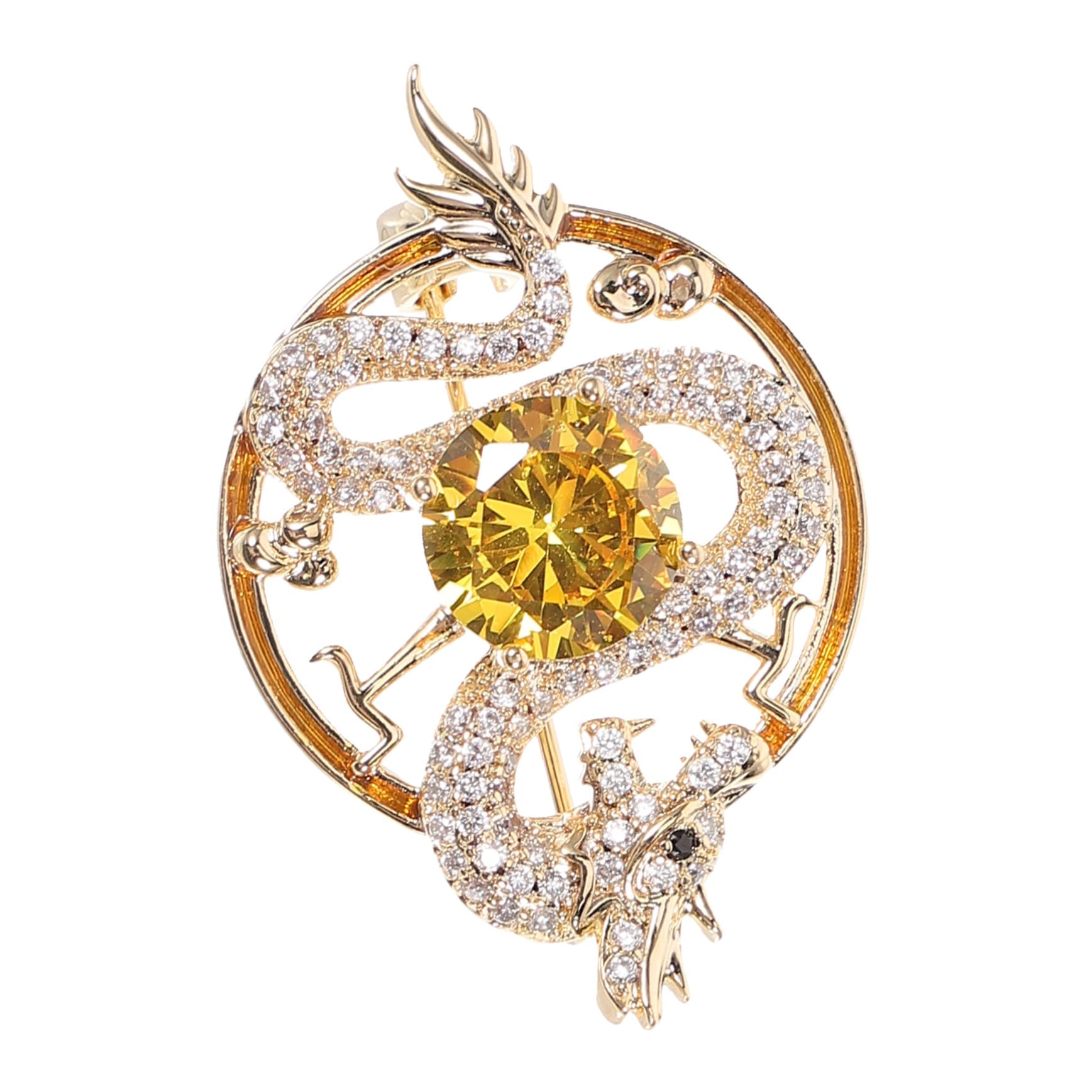 VANZACK Broschenverzierungen Drachenbrosche Dekorationen Brosche Für Frauen Drachen-pin-brosche Umhangverschluss Brosche Für Kleidung Broschen Für Frauen Wäscheklammer Kupfer Golden
