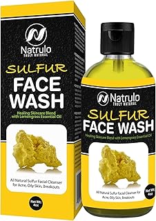 Lavado facial de azufre para el acné – Limpia...