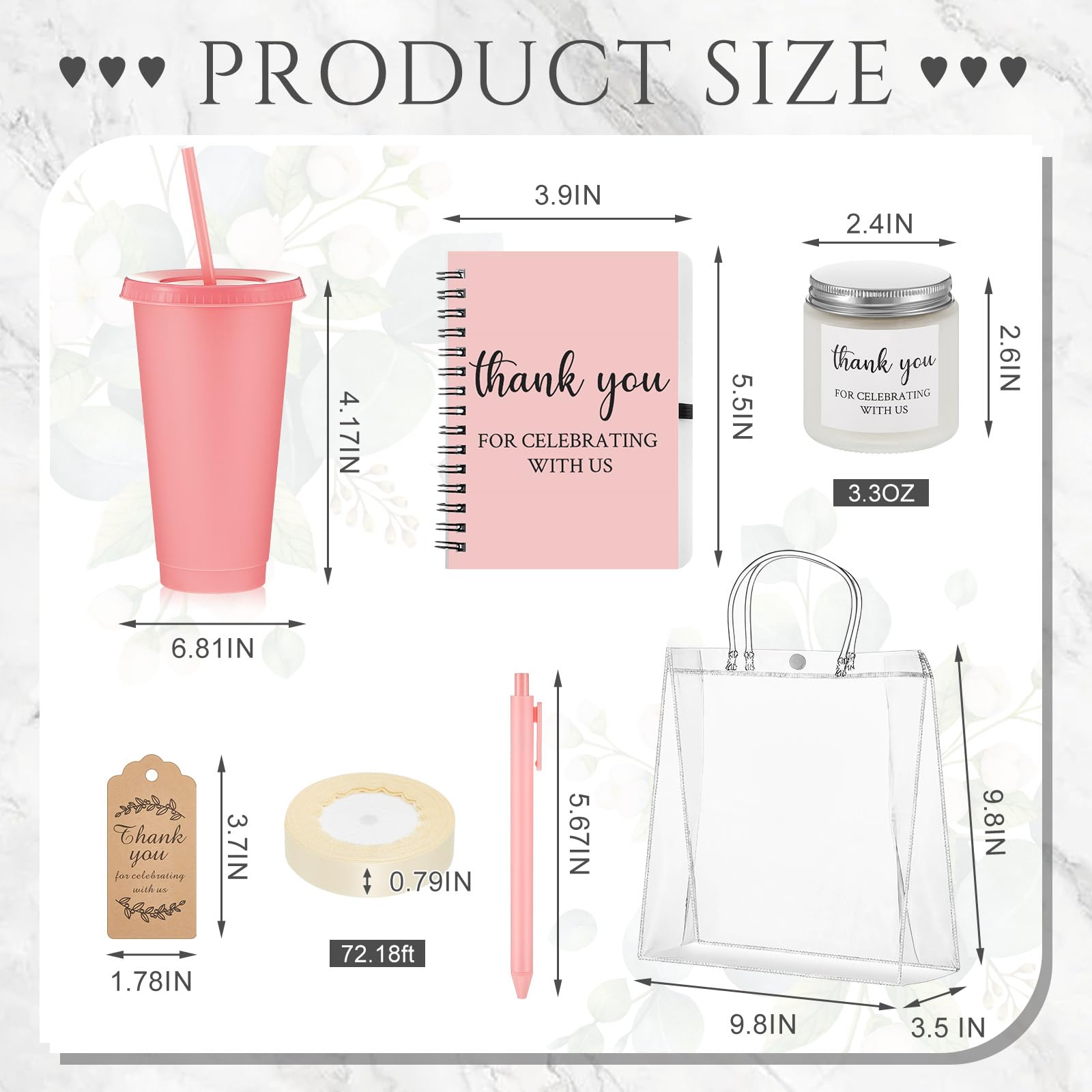 Nuogo 6 juegos de premios de baby shower para jugadores ganadores adultos, incluye vaso de plástico, cuaderno, velas perfumadas, bolsa de regalo, regalo para el jugador de baby shower (estilo elegante