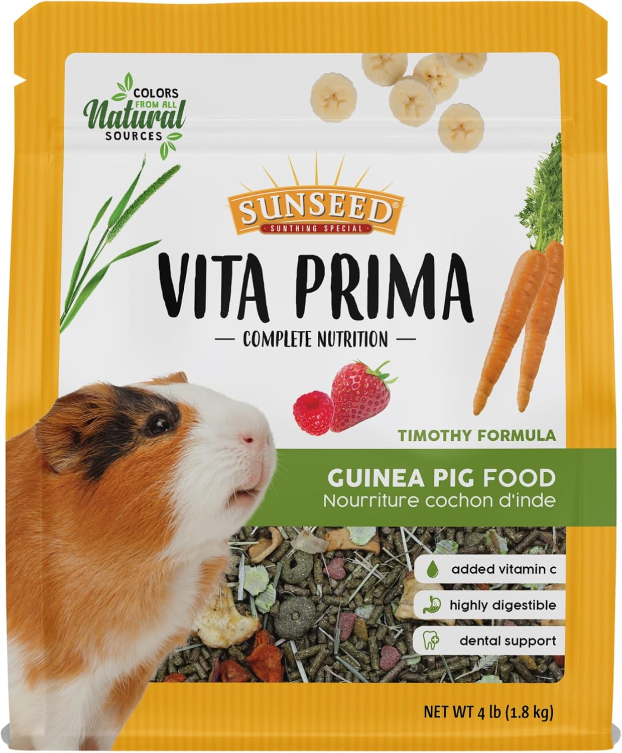 Sunseed Alimento para Cobayas con Heno y Vitamina C 4 lb
