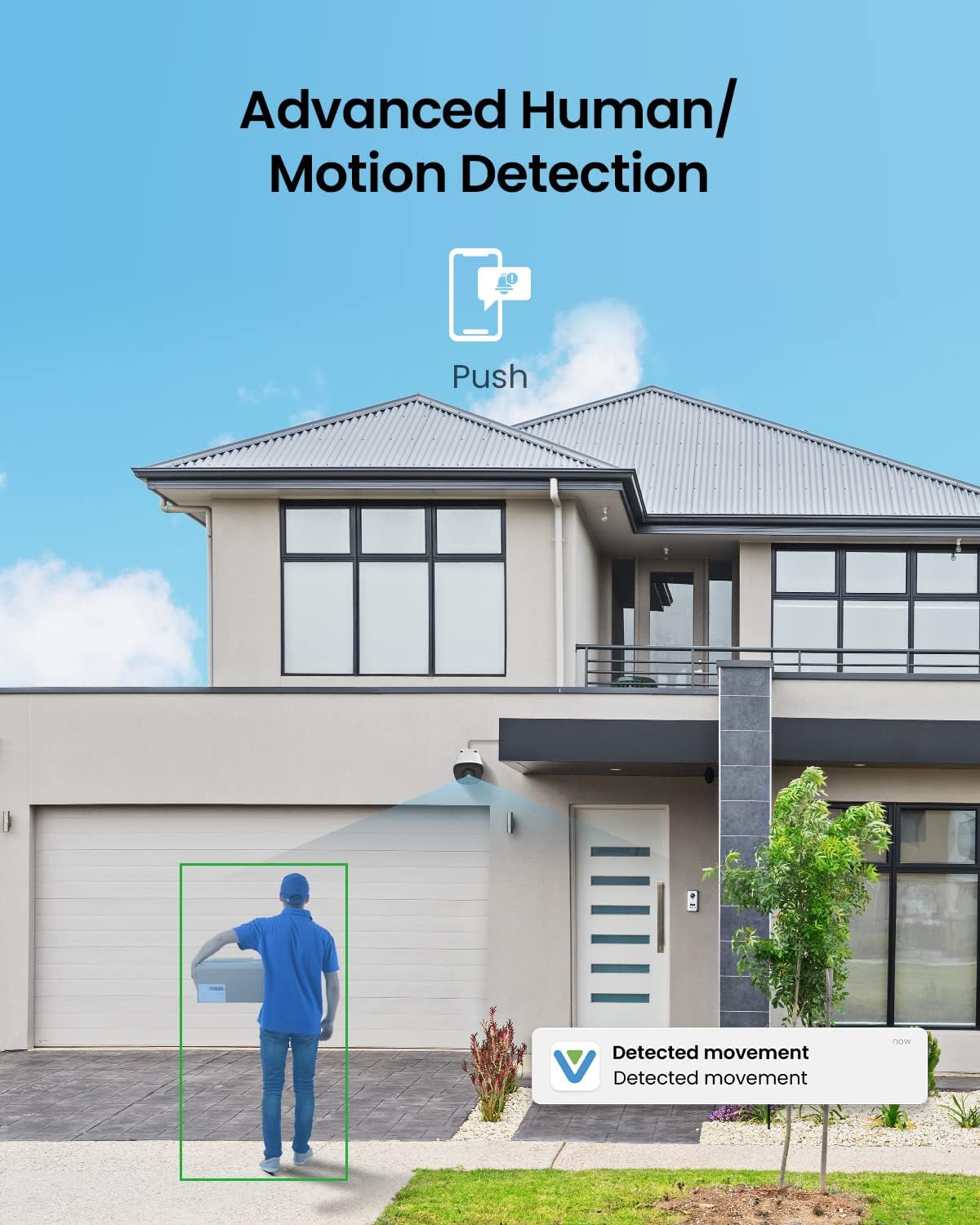VEEZOOM camera detecting human motion